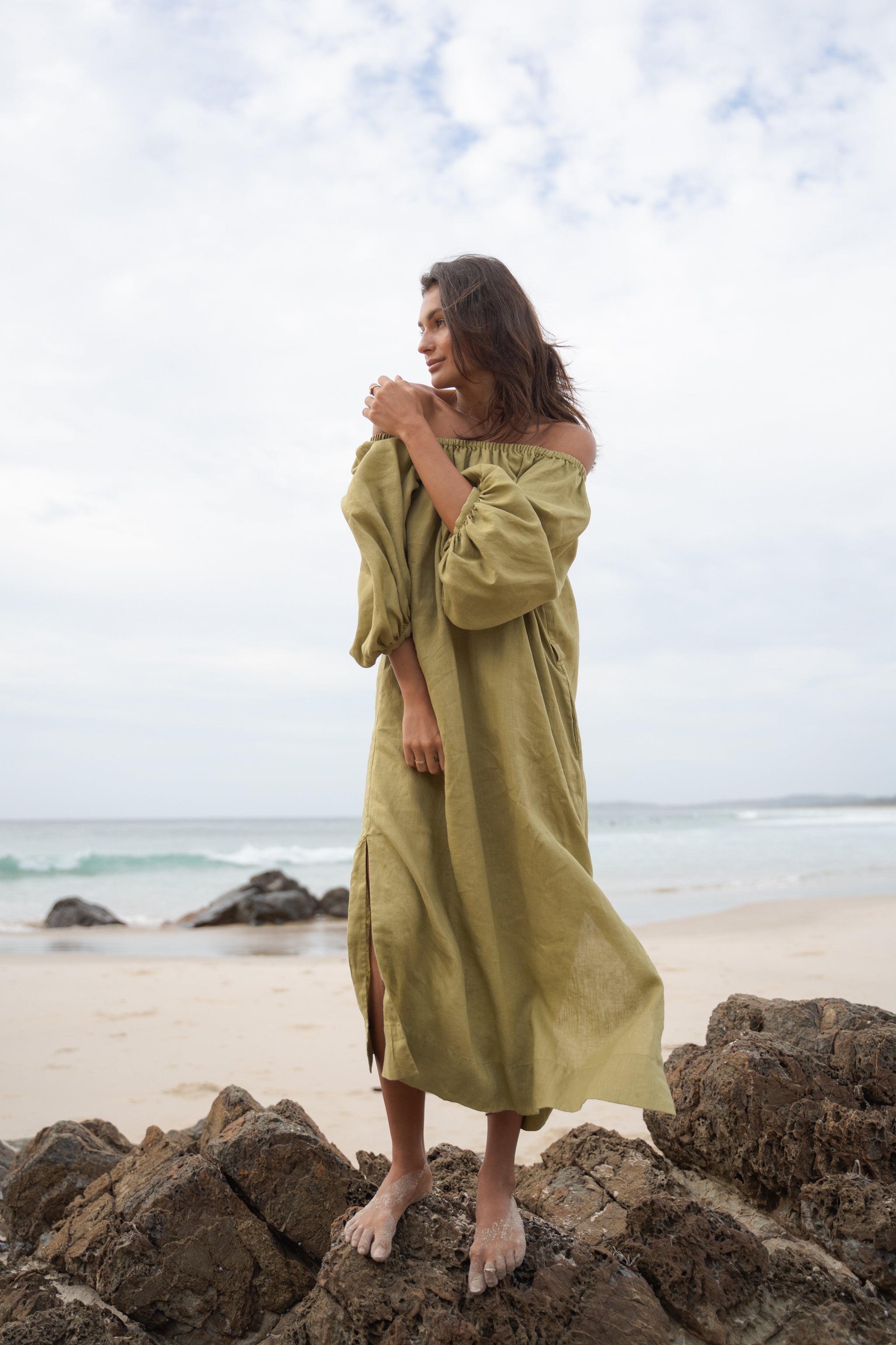 LUCIA LINEN DRESS