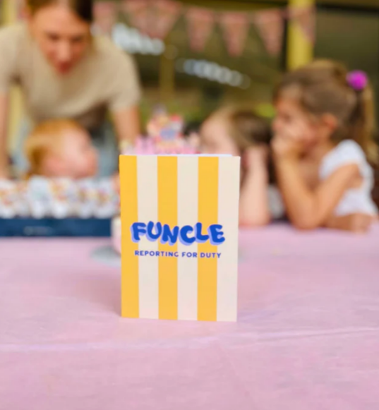 CARD - FUNCLE - BLUE AND YELLOW – A Quirk of Fate